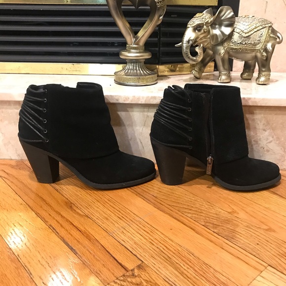 Jessica Simpson | Split Suede Black Boots | size 8 - Picture 1 of 6